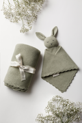 Sage Scallop Blanket & Bunny Bundle