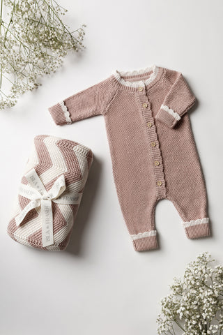 Organic Cotton Signature Baby Bundle - Rose