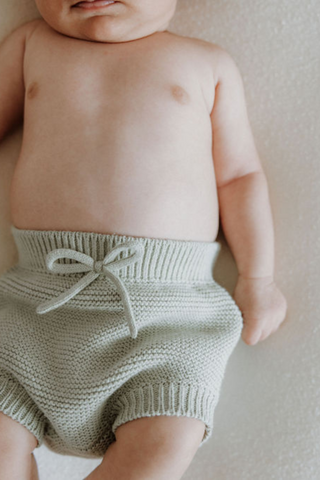 Organic Cotton Baby Bloomers - Sage